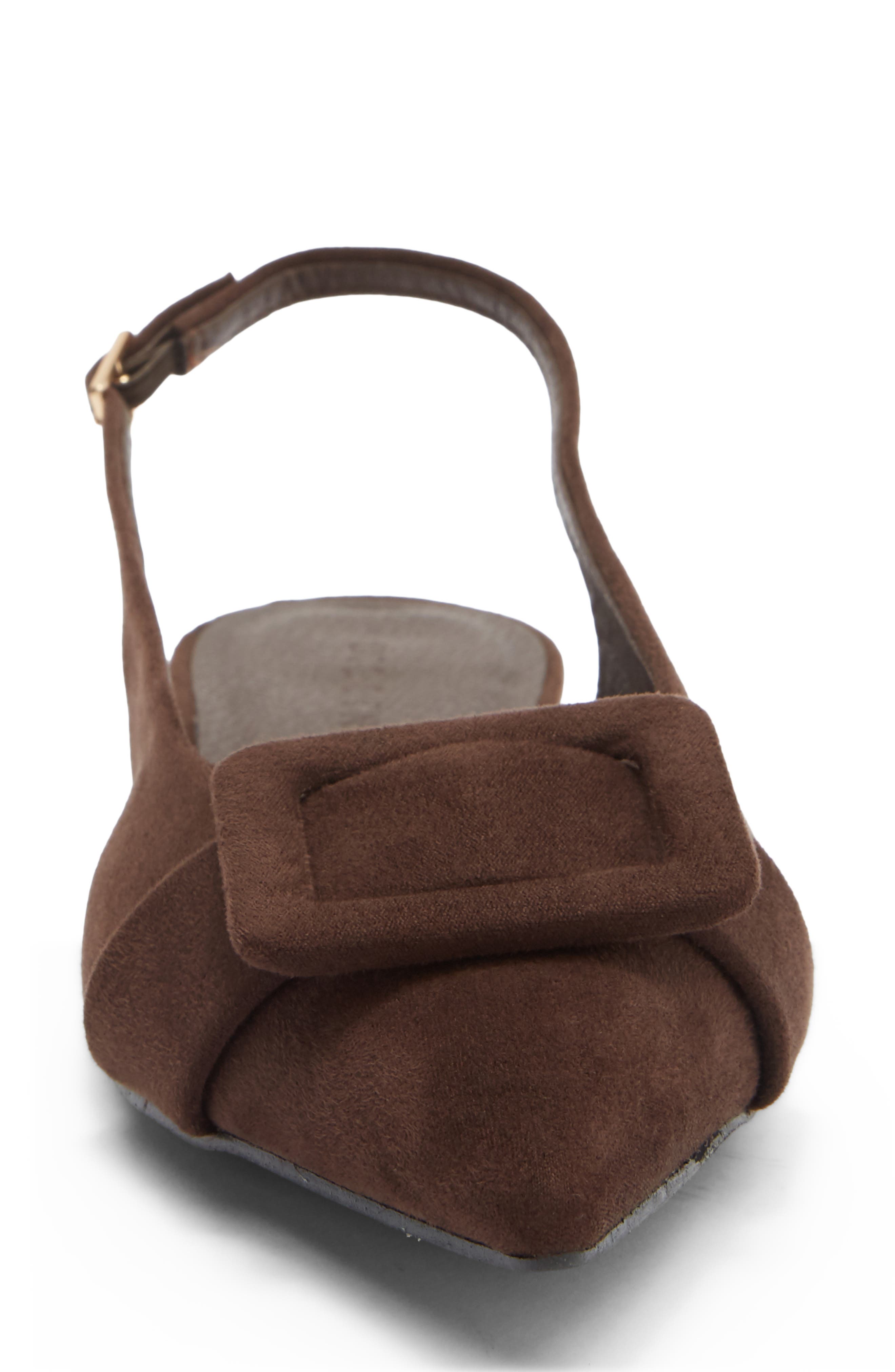 Billini Morwenna Flat, Alternate, color, Dark Cacao Suede