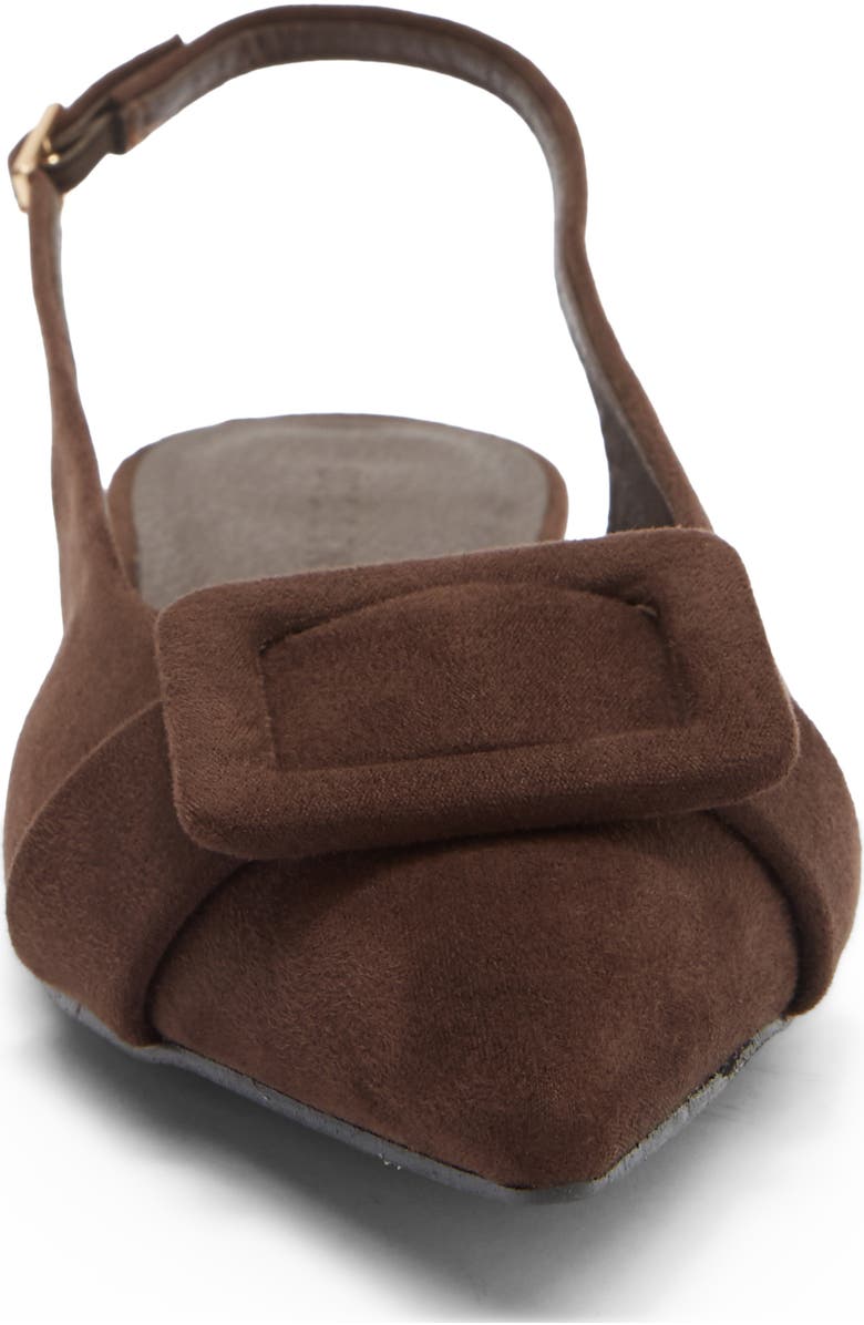Billini Morwenna Flat, Alternate, color, Dark Cacao Suede