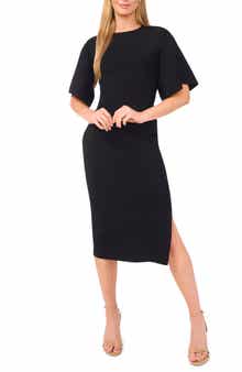 Flare Sleeve Midi Dress