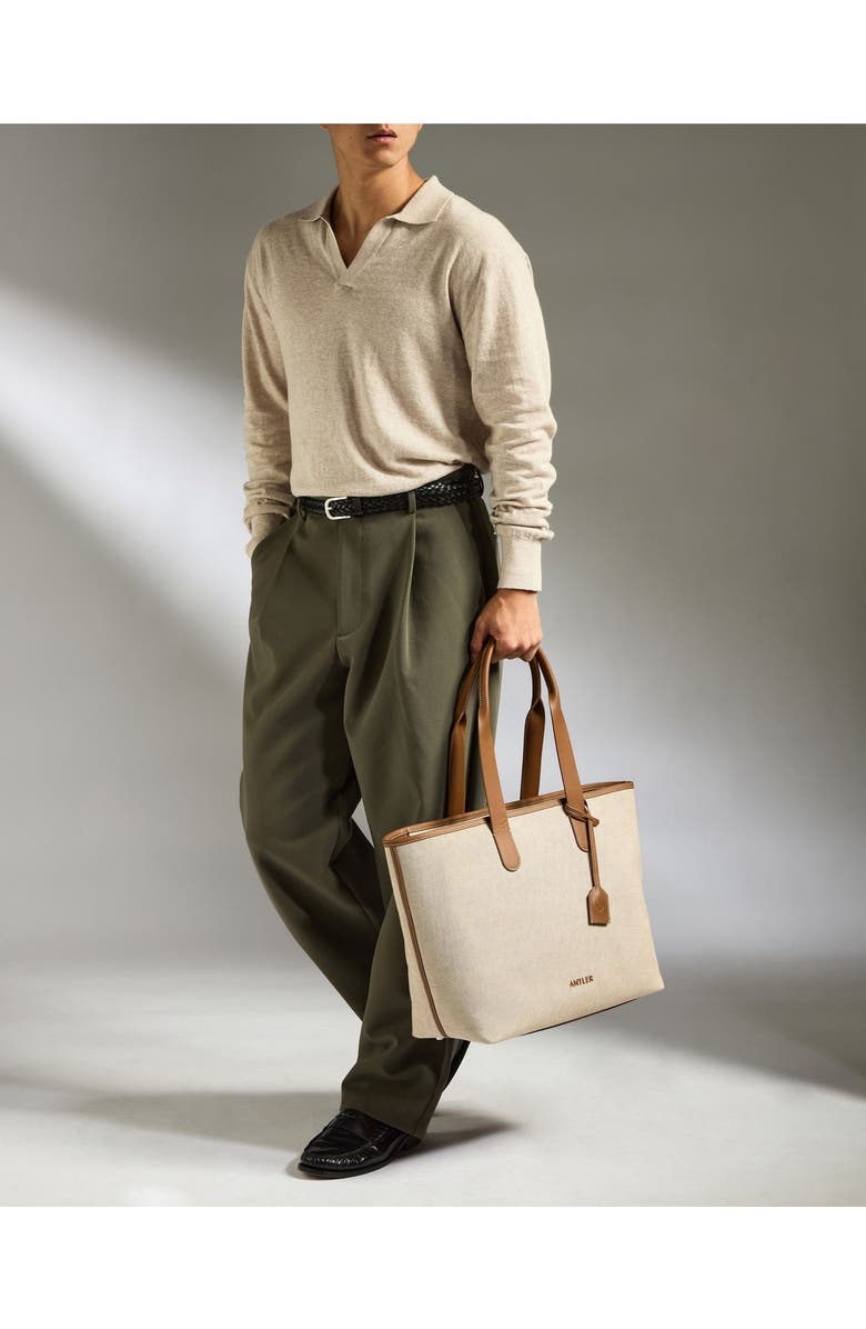 ANTLER Heritage Tote Bag in Natural, Alternate, color, Natural