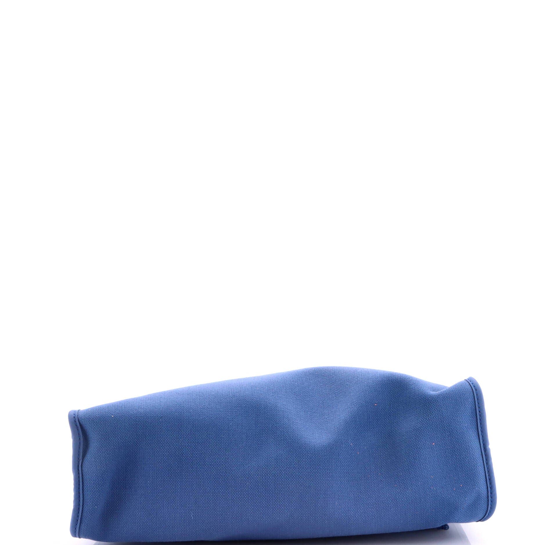 Herbag Zip Leather and Toile 31, Alternate, color, Blue