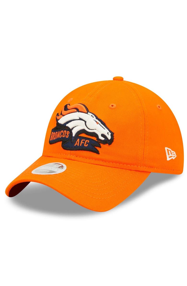 New Era Women's New Era Orange Denver Broncos 2022 Sideline Adjustable 9TWENTY Hat, Alternate, color,