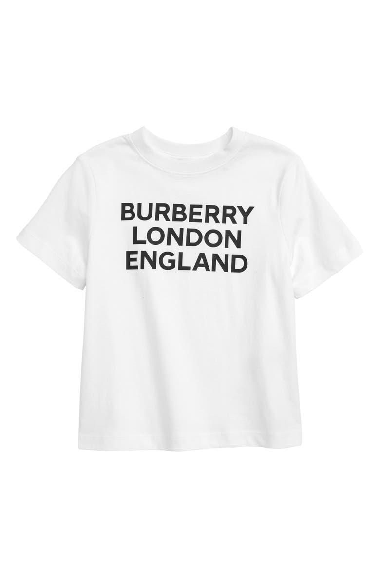 Burberry Logo Cotton Graphic Tee, Main, color, 