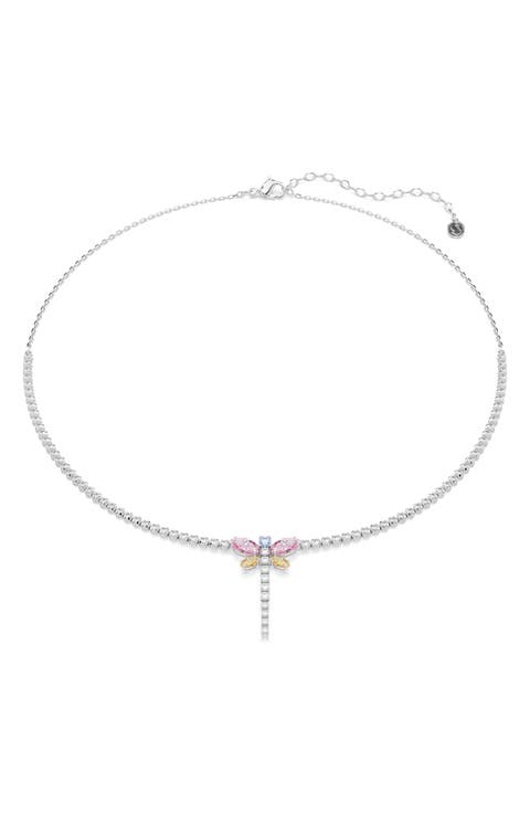 Multicolor Crystal Pendant Necklace