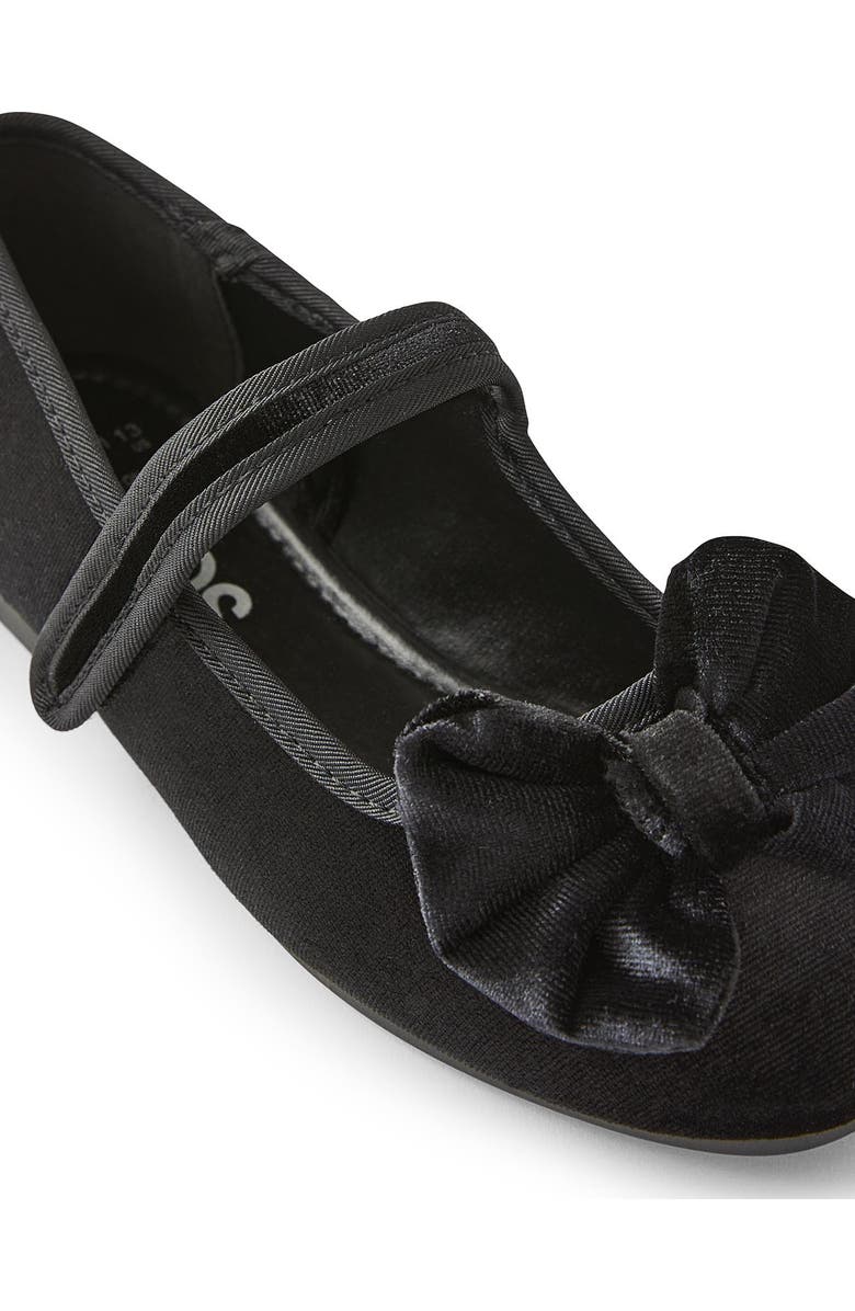Cotton On Kids Kid's Olivia Ballet Flat, Alternate, color, Black Velvet