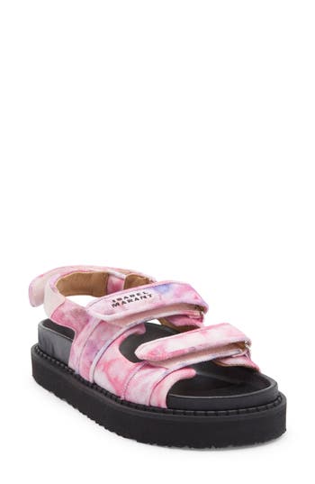 Isabel Marant Madee Platform Sandal In Pink