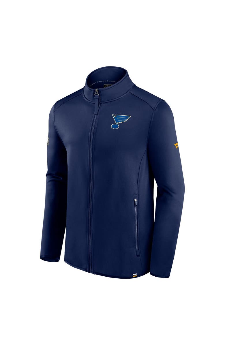 FANATICS Men's Fanatics Branded  Navy St. Louis Blues Authentic Pro Full-Zip Jacket, Alternate, color, Navy