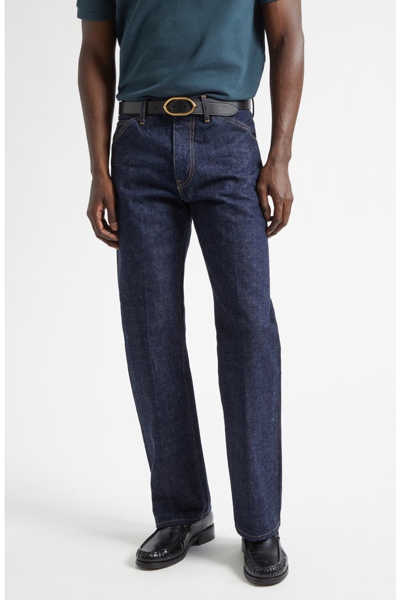 Selvedge Bootcut Jeans, Main, color, INDIGO
