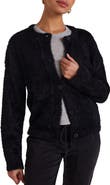 Bella Dahl Fuzzy Crewneck Cardigan