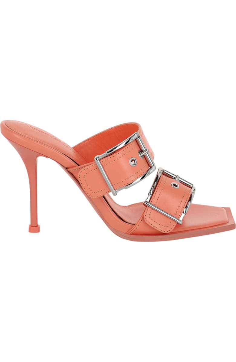McQueen Punk Double Buckle Sandal, Alternate, color,