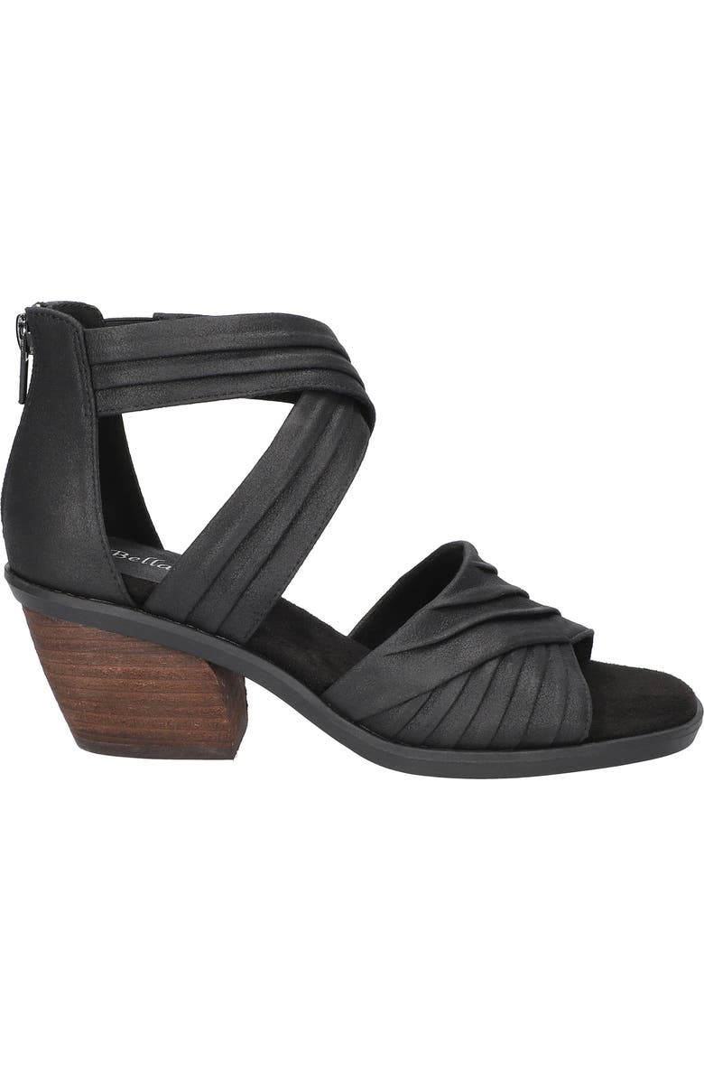 Bella Vita Quinnell Ankle Strap Sandal, Alternate, color, Black