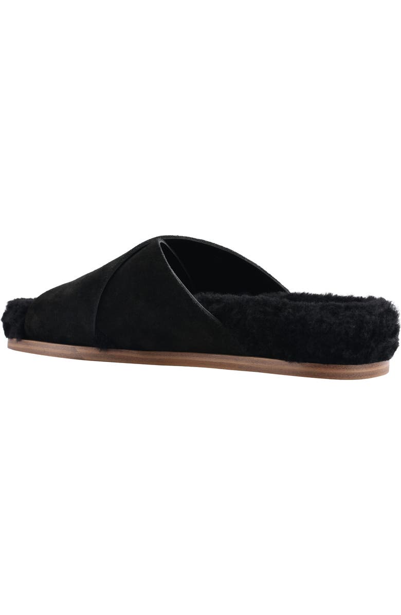 Marc Fisher LTD Canna Genuine Shearling Lined Slide Sandal, Alternate, color,