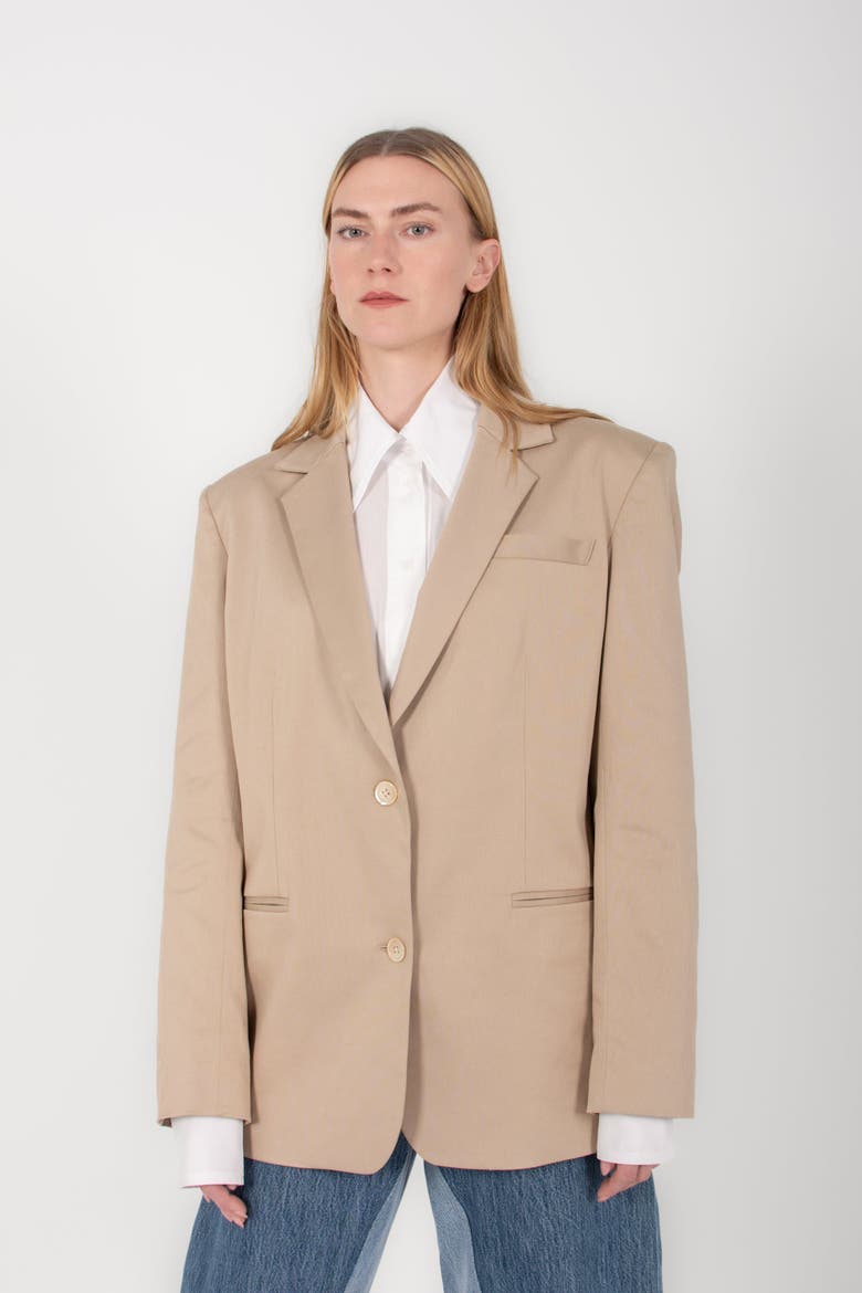 St. Honore Blazer, Alternate, color, Sand