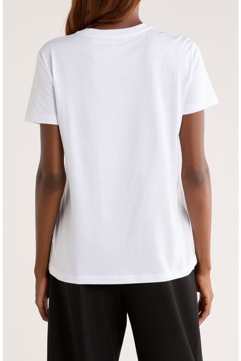 Papaia Logo Embroidered Cotton T-Shirt, Alternate, color, OPTICAL WHITE