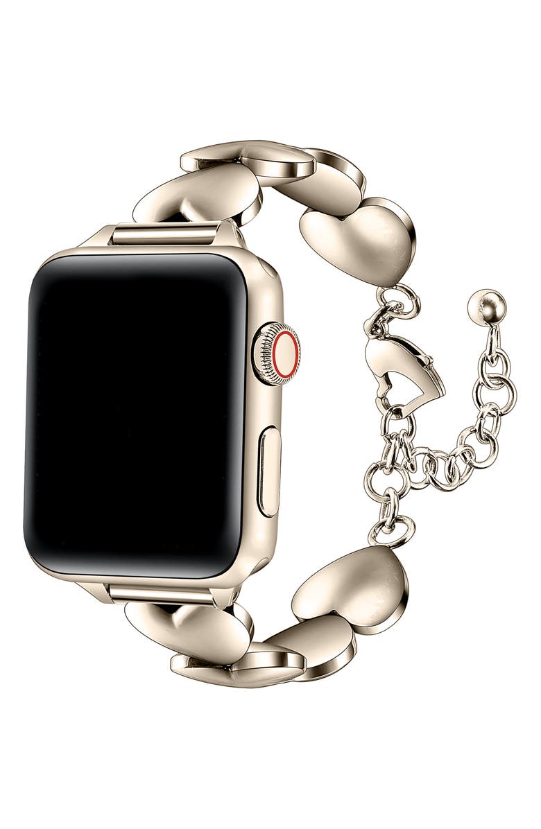 The Posh Tech Lover Heart Bracelet Apple Watch<sup>®</sup> Watchband, Alternate, color, Starburst