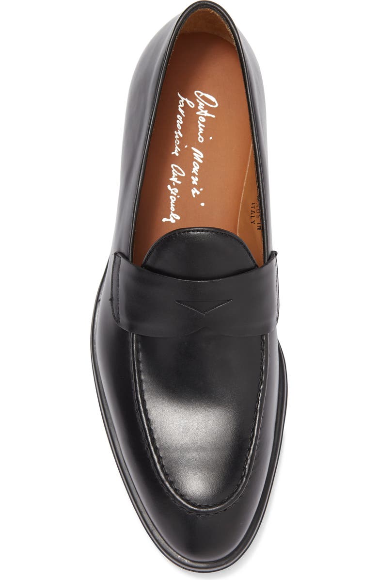 ANTONIO MAURIZI Leather Penny Loafer, Alternate, color,