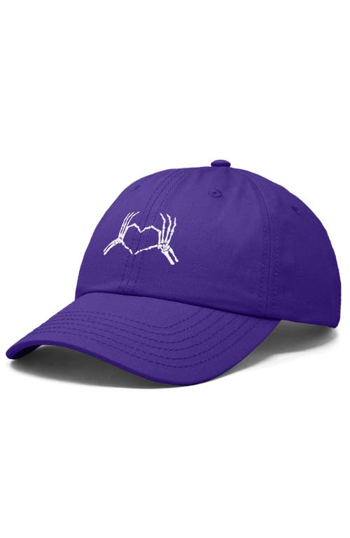 DALIX DALIX SKELETON HEART EMBROIDERED DAD HAT