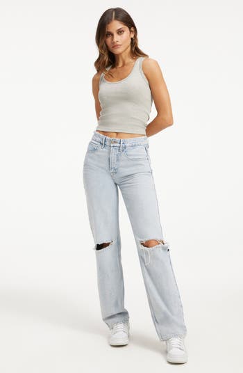 Fitted Rib Scoop Neck Tank