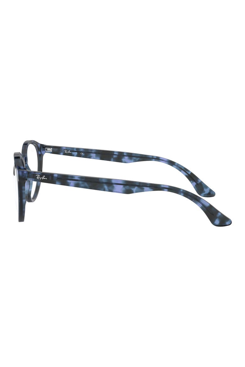 Phantos 52mm Round Optical Glasses, Alternate, color, BLUE HAVANA
