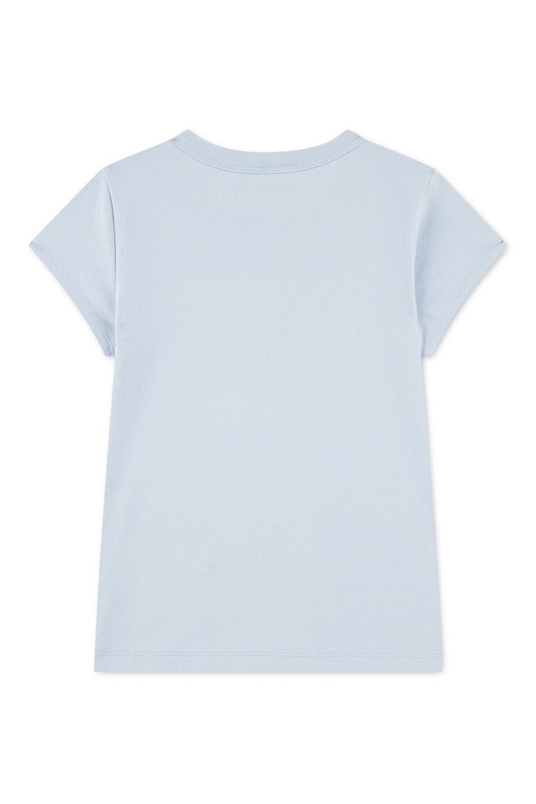 Kids' Cap Sleeve Raglan Tee, Alternate, color, SKYWAY
