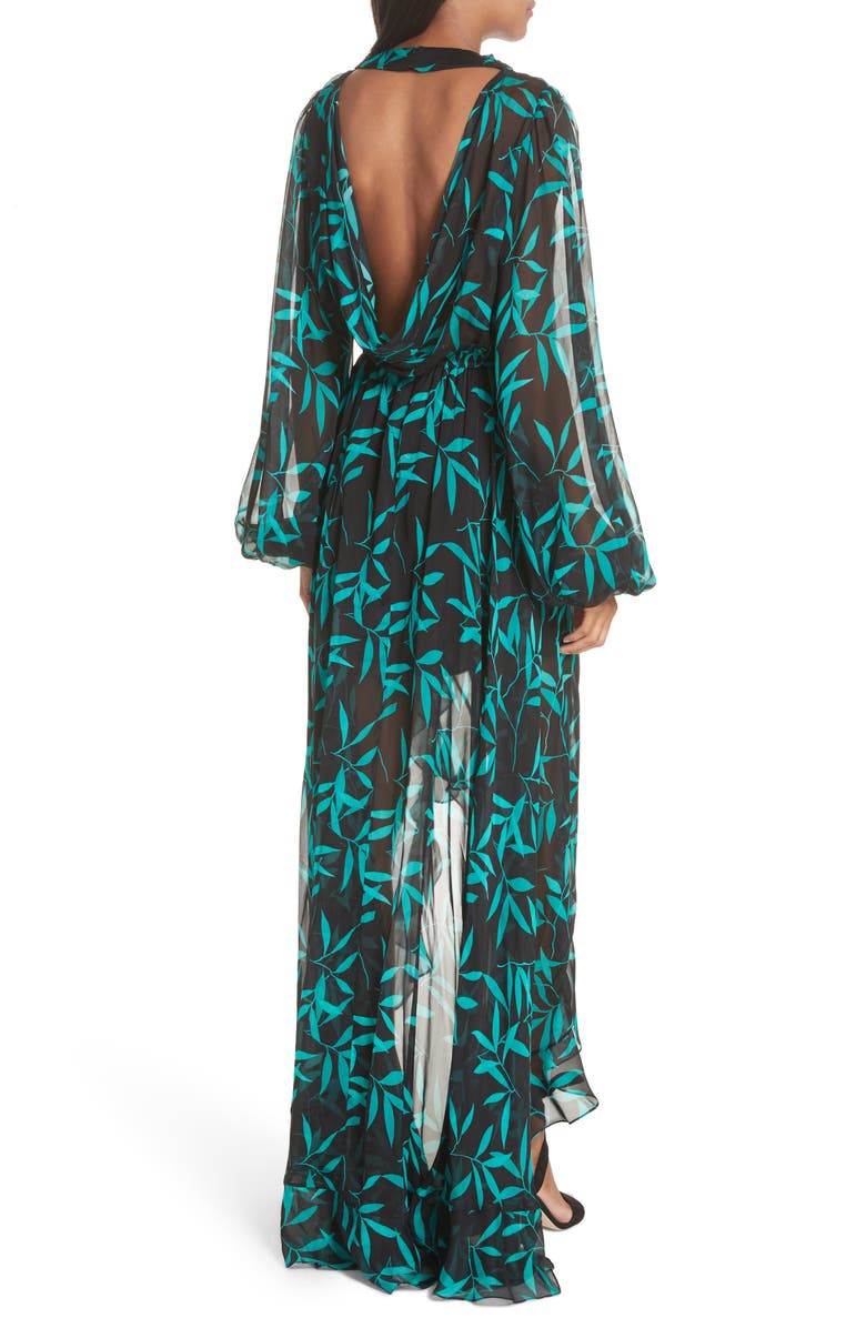 CAROLINE CONSTAS Olivia Silk Gown, Alternate, color,