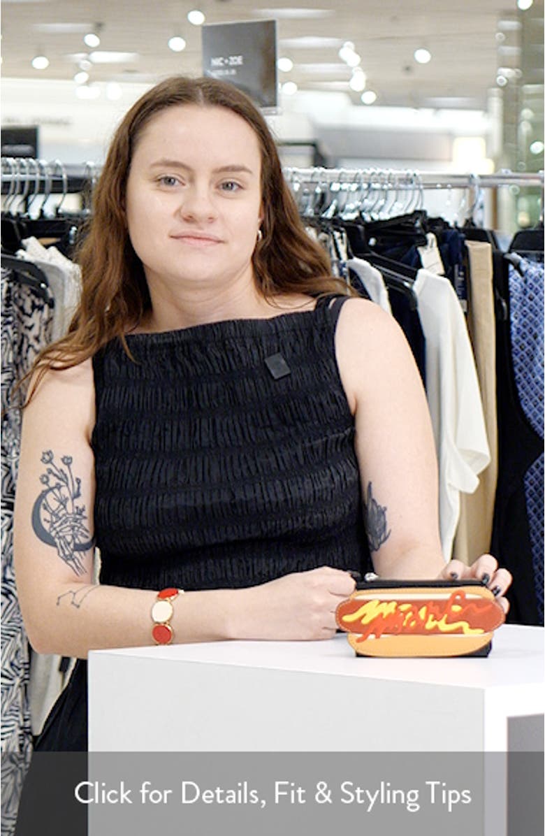 Hot Dog Top Zip Wallet, sales video thumbnail