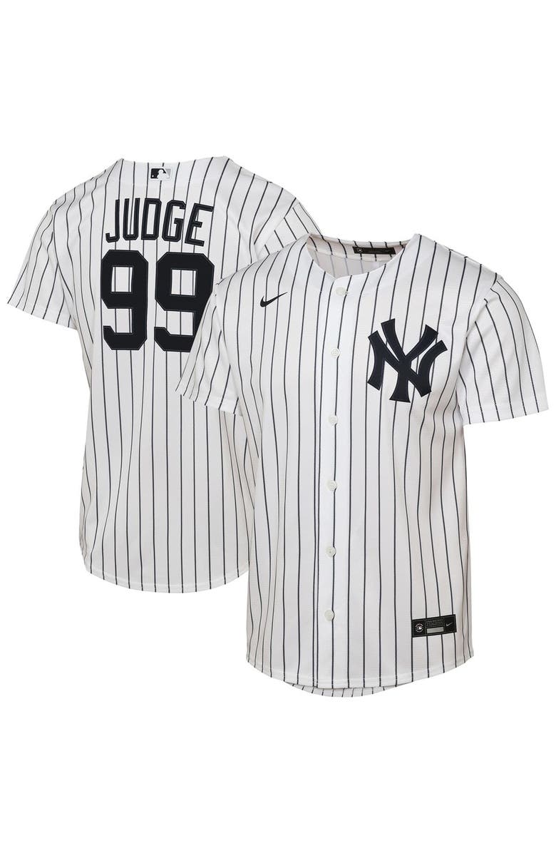 Nike Youth Nike Aaron Judge White New York Yankees Home Replica Player Jersey, Alternate, color,