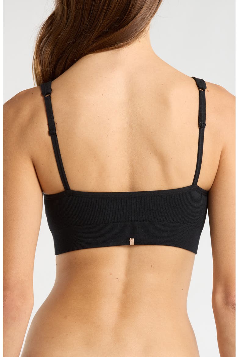 Seamless Bralette, Alternate, color, IMMERSED BLACK
