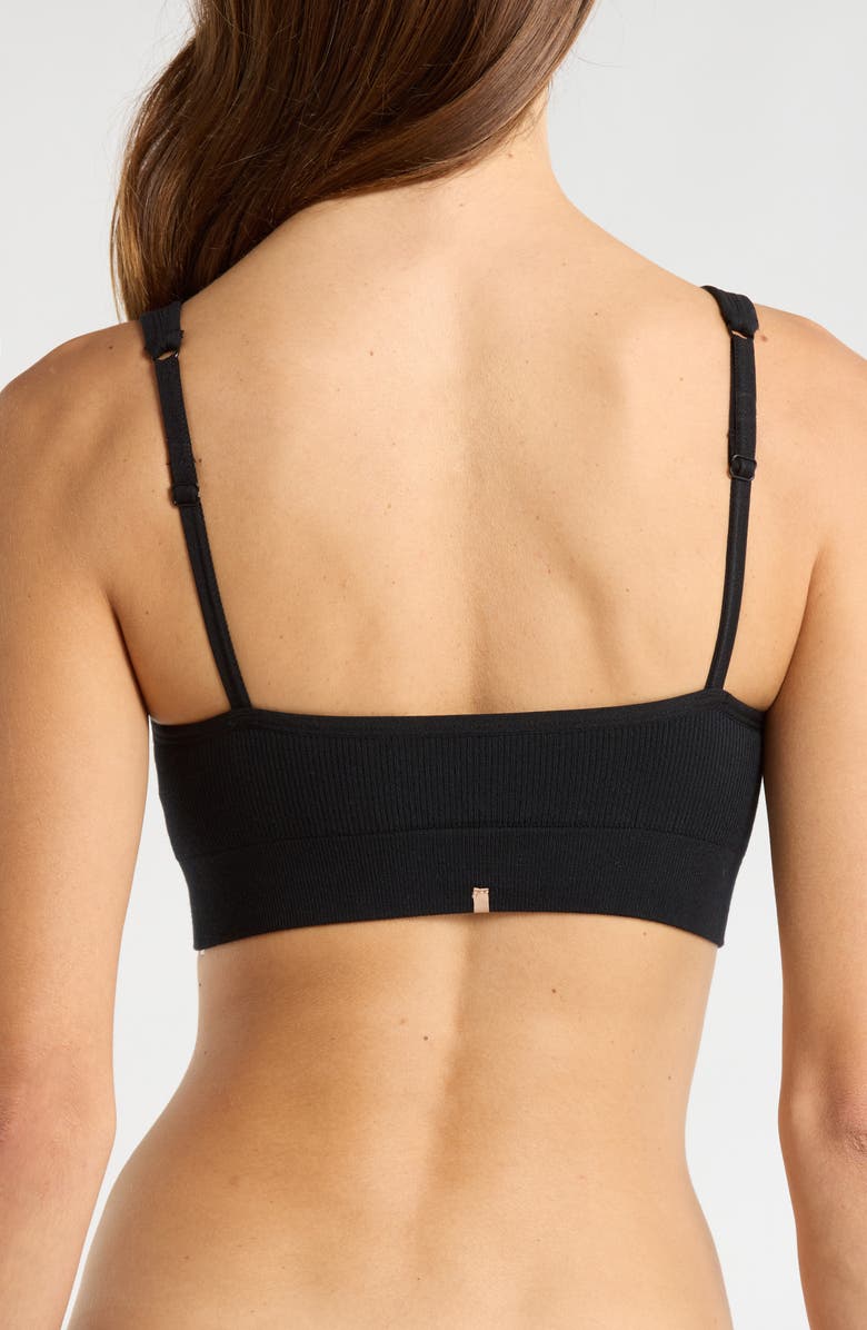 Lunya Seamless Bralette, Alternate, color, Immersed Black