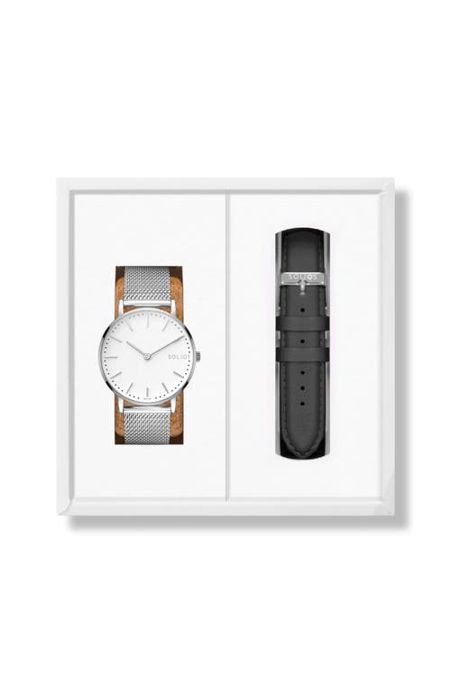 Solios Watches The Solar Classic Bundle | White Dial