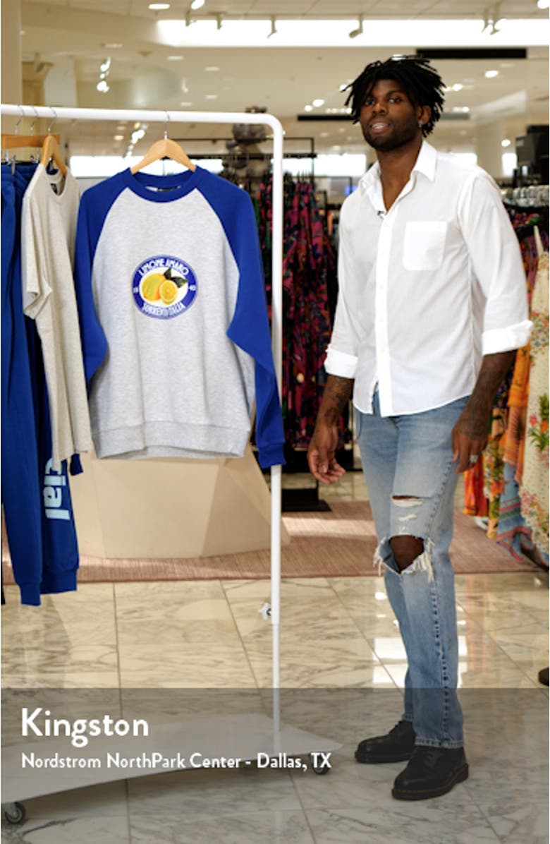 Lemon Oversize Graphic Sweatshirt, sales video thumbnail