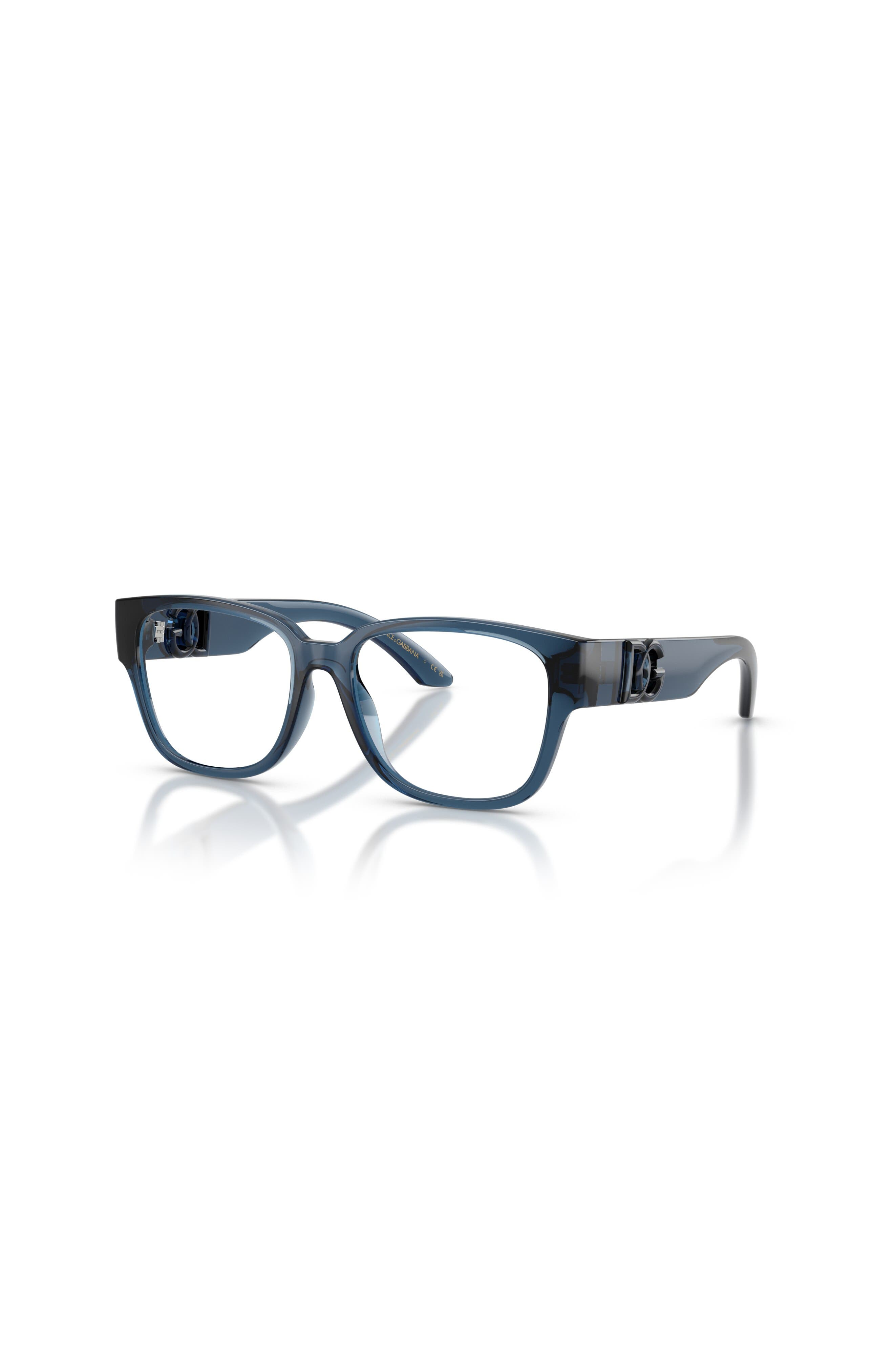 Dolce & Gabbana Dolce&gabbana 49mm Square Optical Glasses In Blue