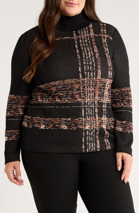 Mock Neck Sweater (Plus)