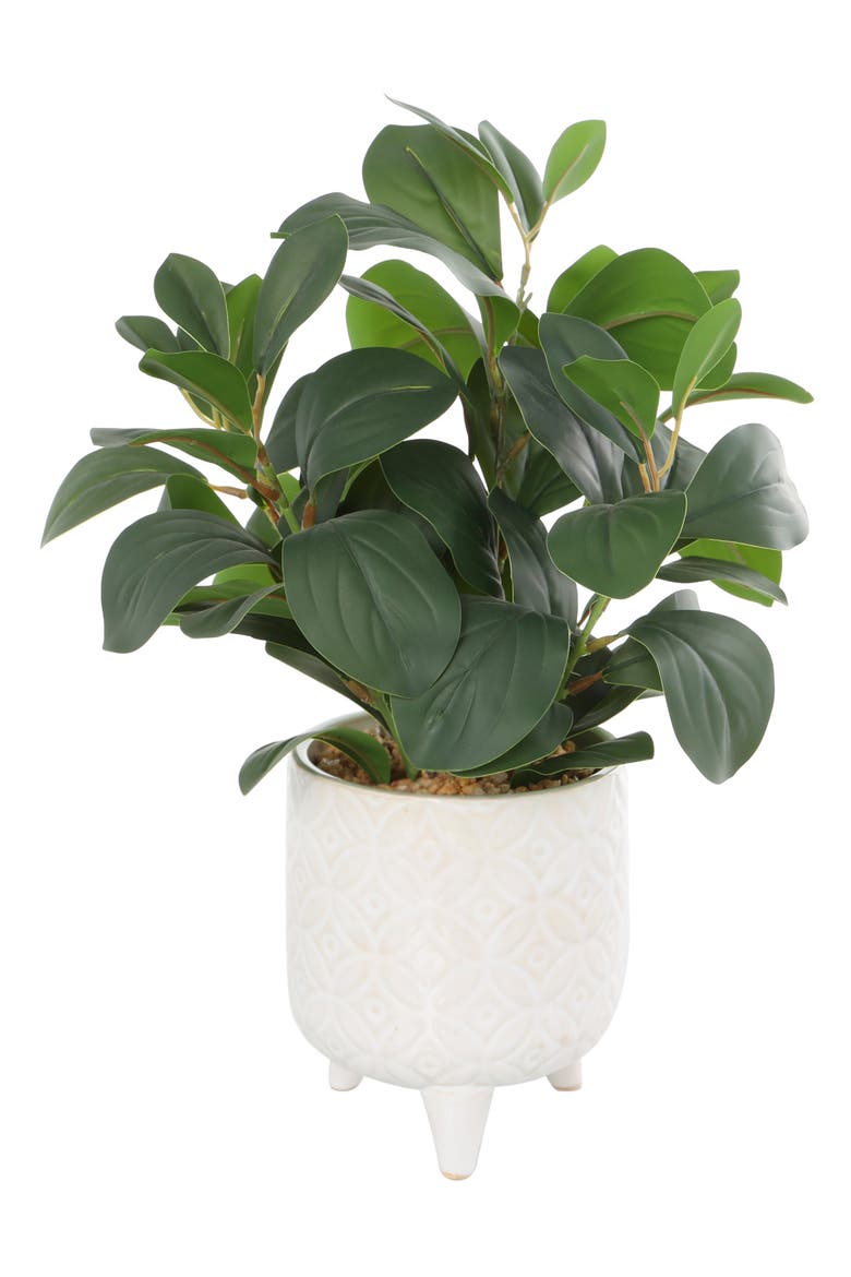 Green Faux Foliage Artificial Potted Plant, Main, color, GREEN