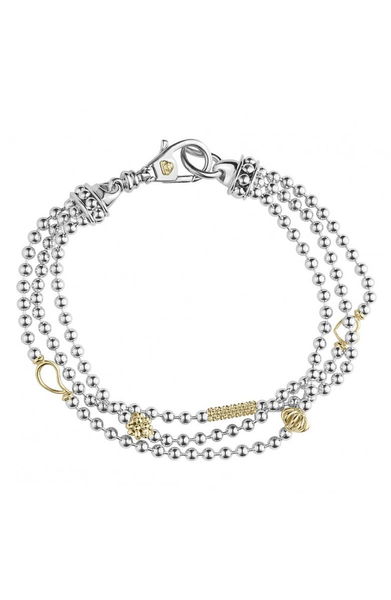 LAGOS 'Caviar Icon' Multistrand Bracelet, Main, color,