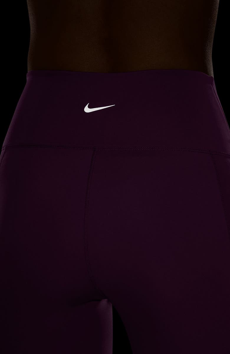 Nike One Wrap High Waisted 7/8 Leggings, Alternate, color, Hot Fuchsia/ Black