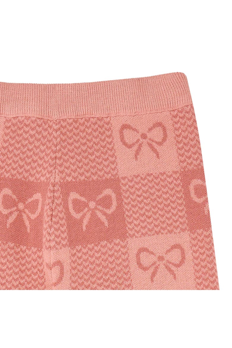 Jacquard Sweater Knit Top and Pant Set, Alternate, color, Pink Ribbons