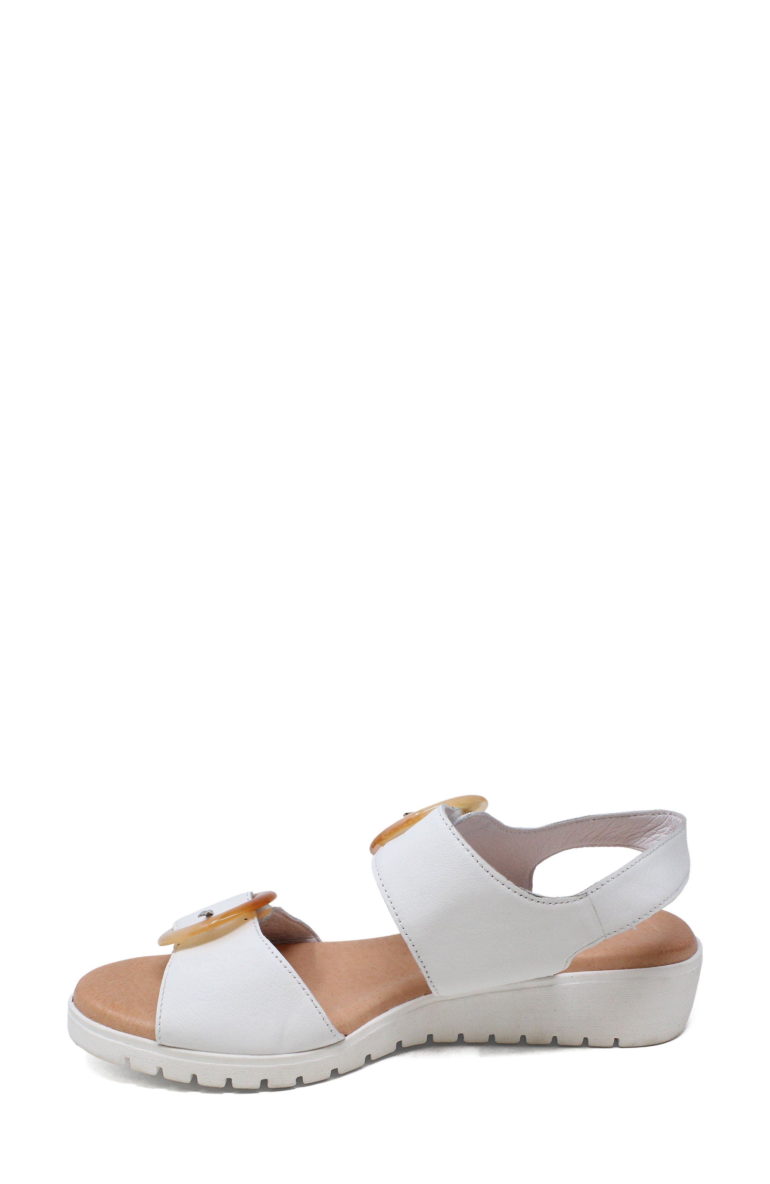 Meldrick Low Wedge Sandal, Alternate, color, WHITE-WHITE SOLE