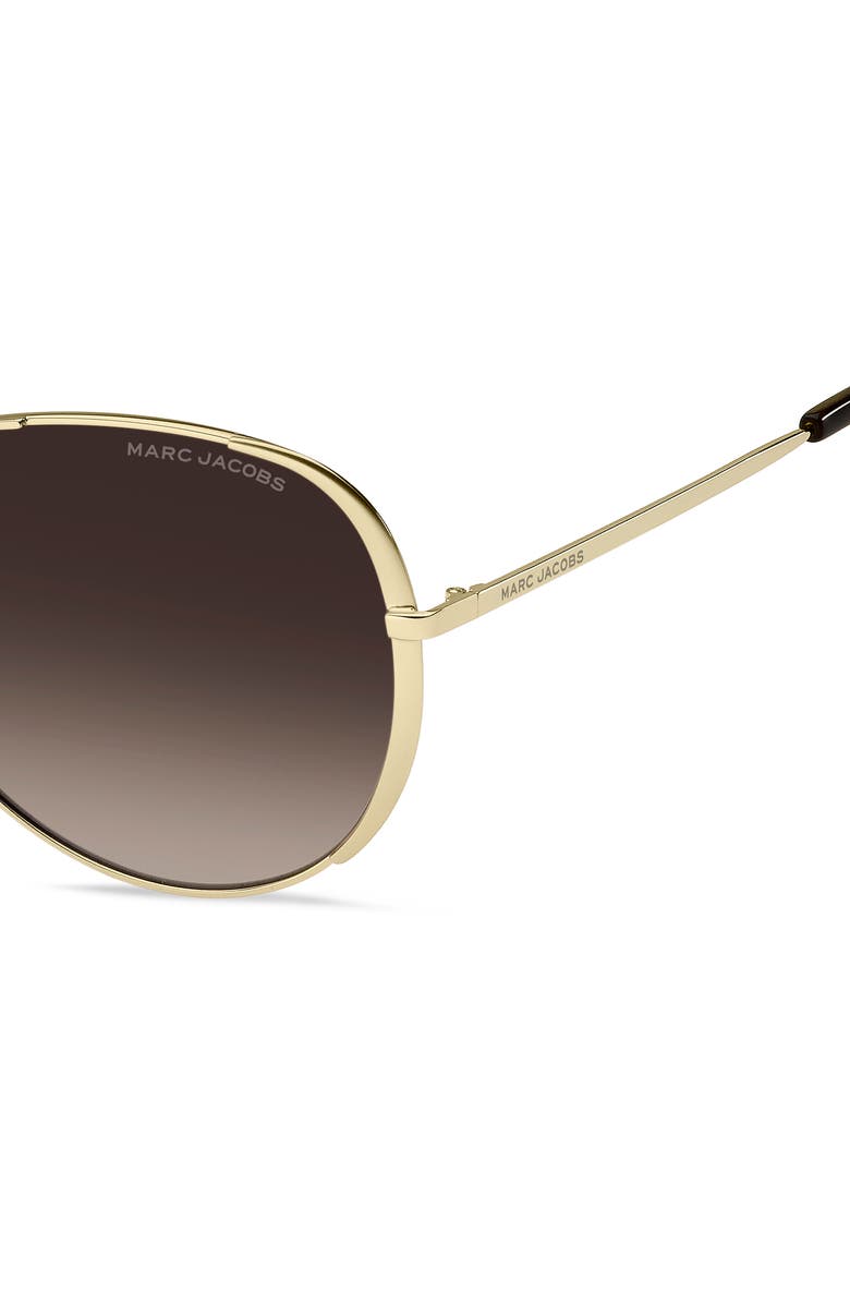 Marc Jacobs 59mm Gradient Aviator Sunglasses, Alternate, color,