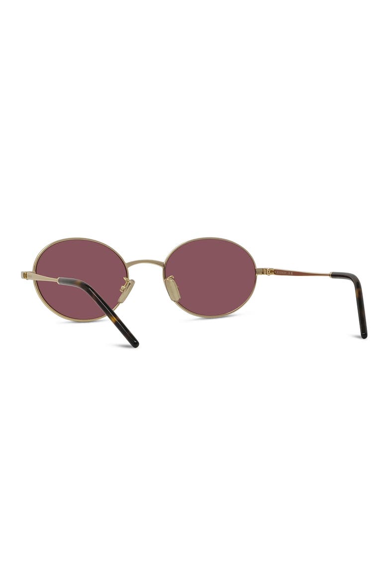 City 51mm Oval Sunglasses, Alternate, color, GOLD / VIOLET