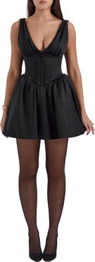 HOUSE OF CB Emmeliette Corset Satin Minidress