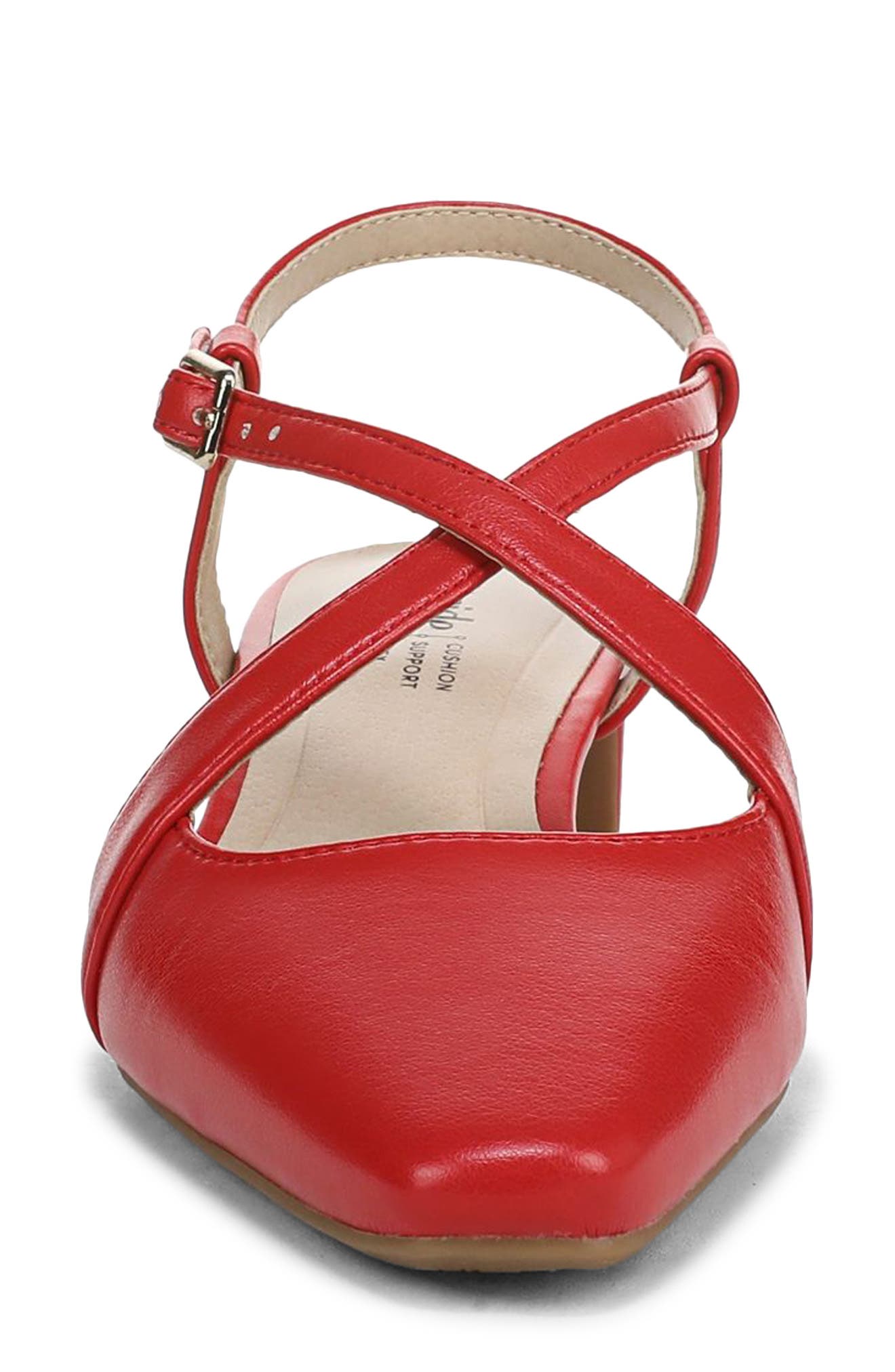 Lavina Slingback Pump, Alternate, color, RED