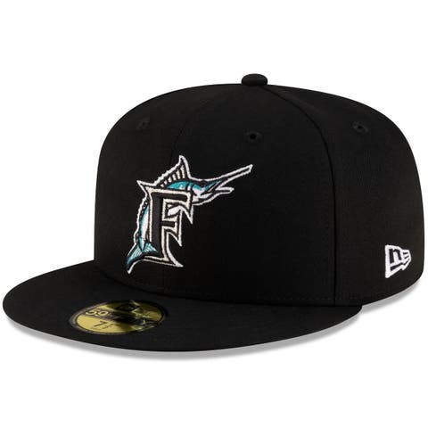 Men's New Era  Black Florida Marlins On-Field Authentic Collection 59FIFTY Fitted Hat