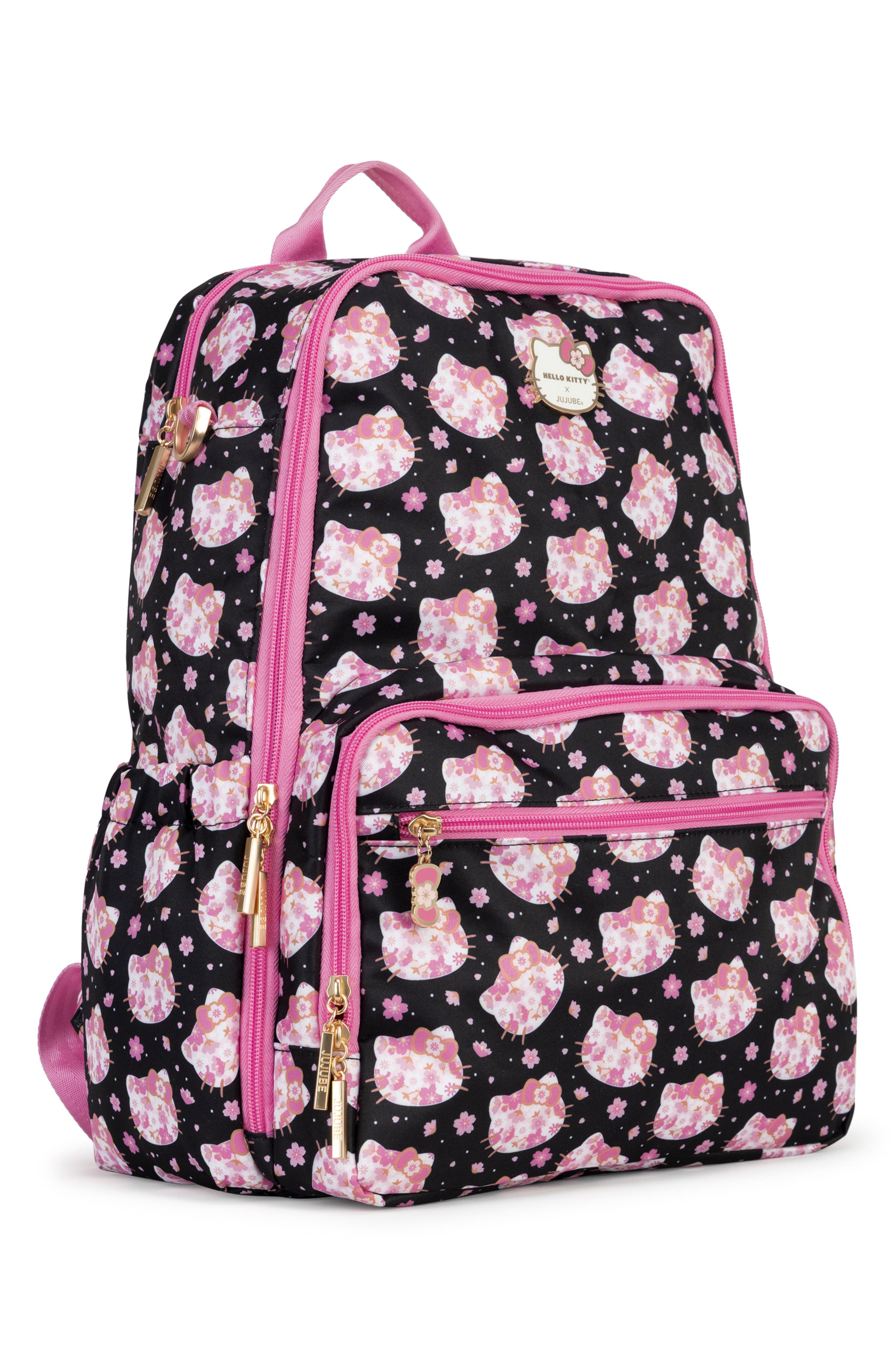 JuJuBe Zealous Water Resistant Diaper Backpack, Alternate, color, Cherry Blossoms