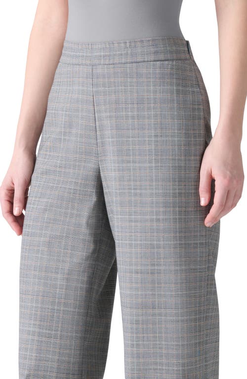 Akris Filibert Prince Of Wales Check Cool Wool Pants In Gray