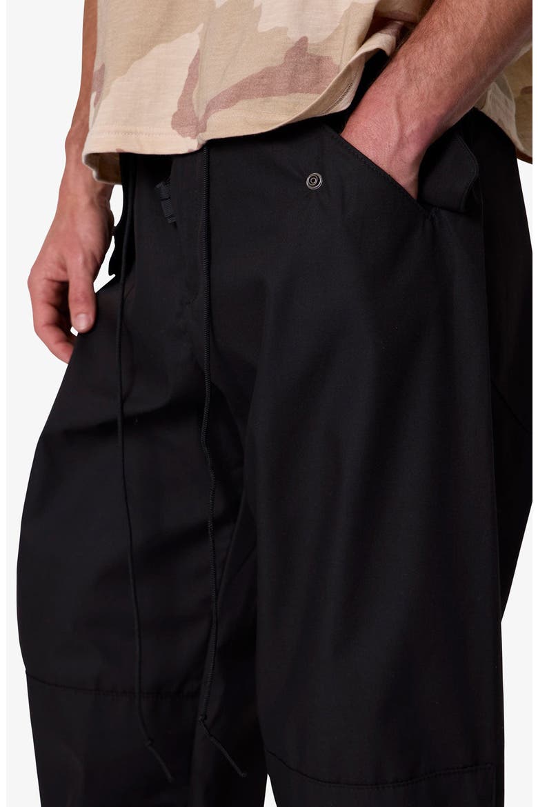 Baggy Military Pants, Alternate, color, BLACK