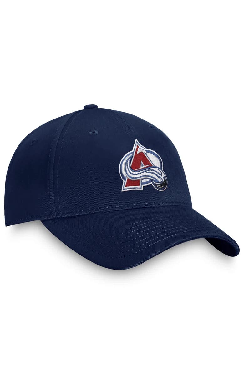 FANATICS Men's Fanatics Navy Colorado Avalanche Core Adjustable Hat, Alternate, color,