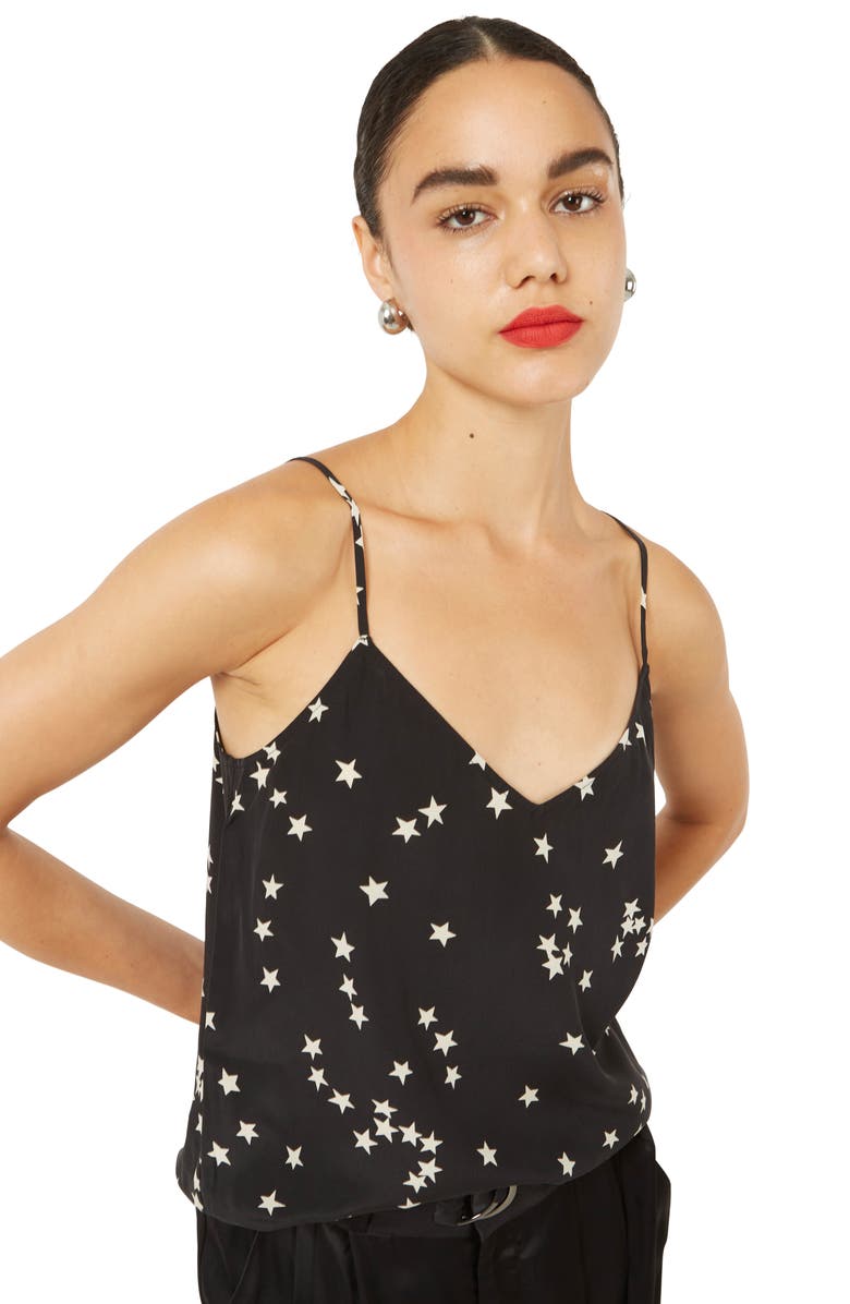 Equipment Layla Star Print Silk Camisole, Alternate, color, 