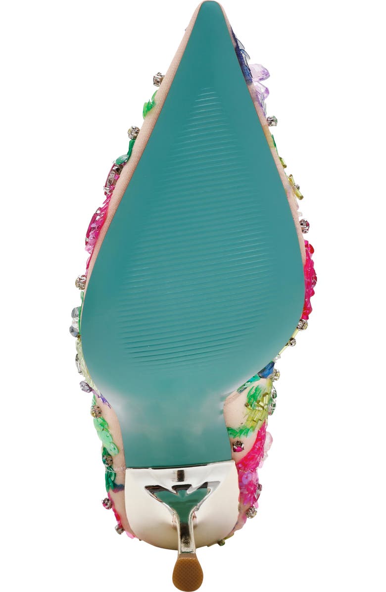 Betsey Johnson Netta Pointed Toe Pump, Alternate, color, Beige Multi