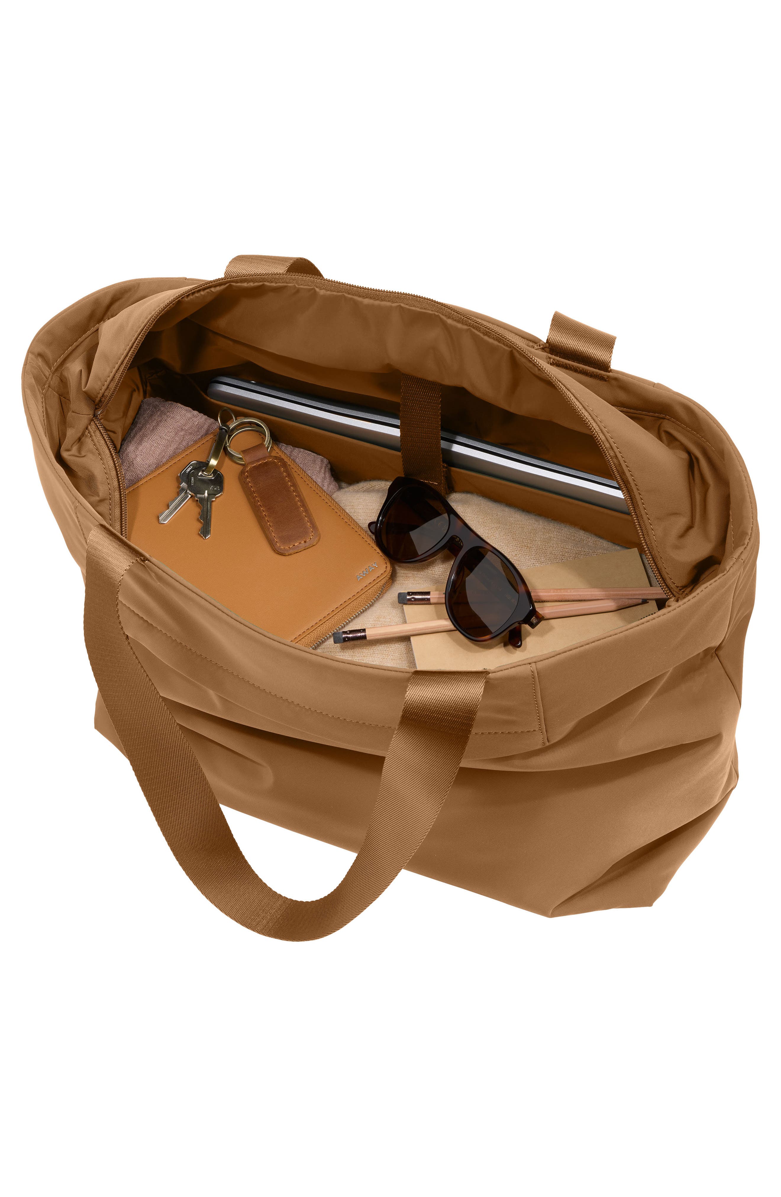 Small Featherlight Tote (Nordstrom Exclusive), Alternate, color, TAWNY BROWN